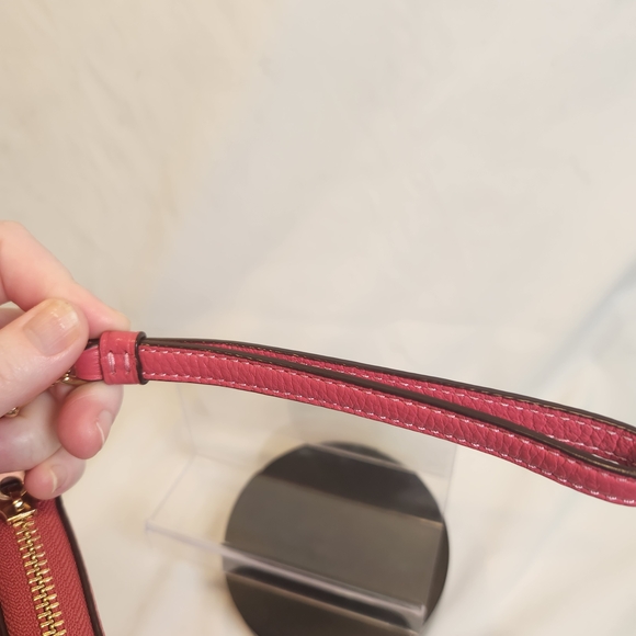 Coach Long Zip Around Leather Wallet Or Wristlet With Horse And Carriage - Picture 8 of 13